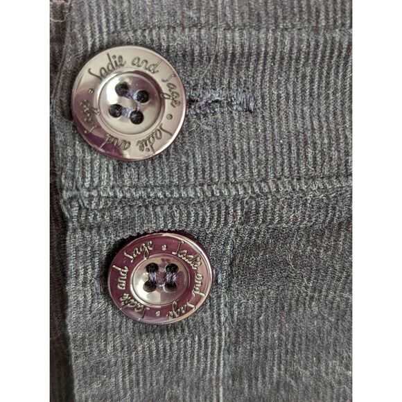 Sadie & Sage L blue corduroy mini skirt - Picture 2 of 5